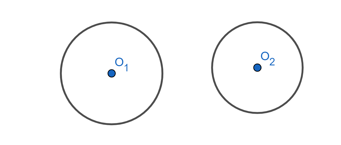 Eje radical de 2 circunferencias, construcción de un punto equipotente