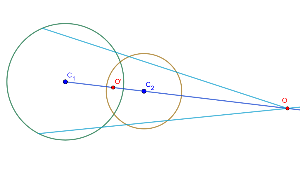 Inversión de un Teorema Circunferencia de antisimilitud Caso1
