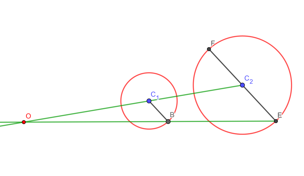 Inversión de un Teorema
Circunferencia de antisimilitud 
Caso 2.1

