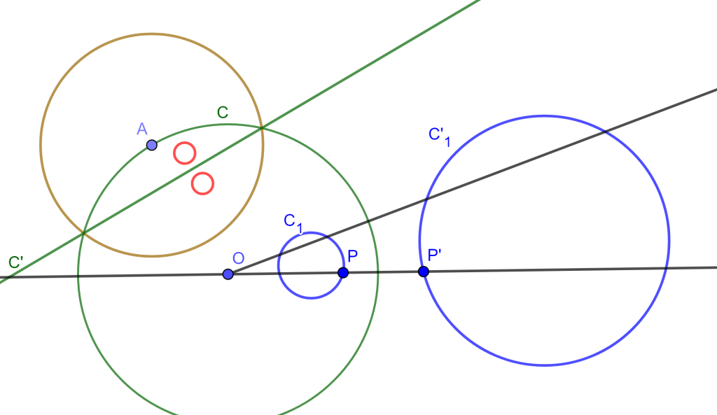 Inversión de un Teorema
Circunferencia de antisimilitud 
Teorema

